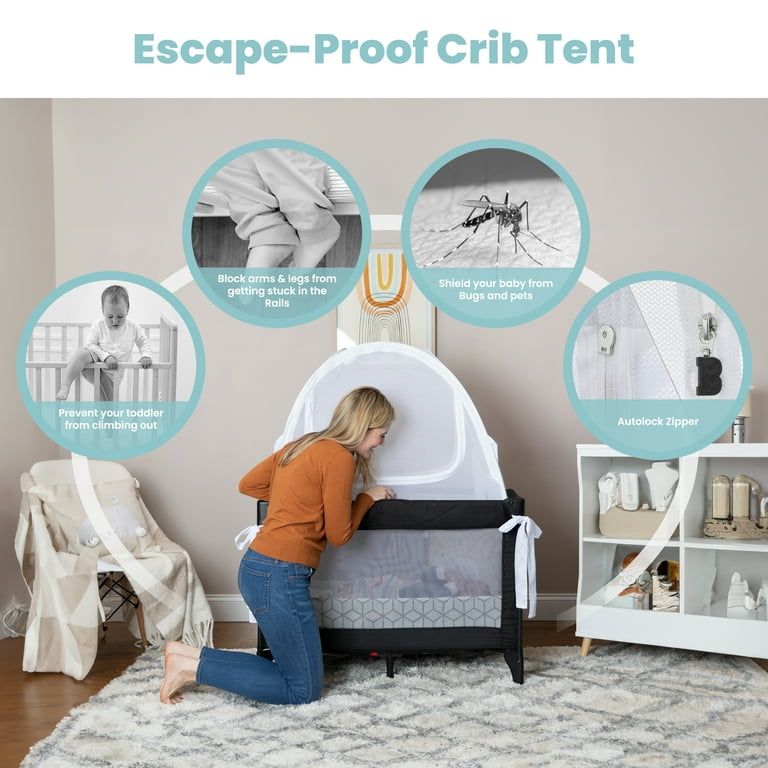 Pro Baby Safety Premium Pack n Play Tent Mini Crib Tent to Keep