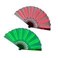 thumbnail image 1 of 2 accesorios de decoración de ventilador plegable, suministros de mano duraderos, para fiesta en casa, cumpleaños, club nocturno, espectác Verde rojo, 1 of 9