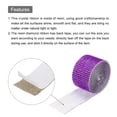 thumbnail image 4 of Unique Bargains 2 Roll 1 Yard 13.5/27mm Self Adhesive Crystal Rhinestone Ribbon for Crafts Project, Purple Pink, 4 of 5