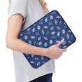 thumbnail image 2 of Arvok 15-15.6 Inch Laptop Sleeve Multi-Color & Size Choices Case/Water-Resistant Neoprene Notebook Computer Pocket Tablet Briefcase Carrying Bag/Pouch Skin Cover for Acer/Asus/Dell, Blue with Leaves, 2 of 5