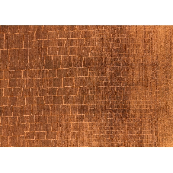 Ahgly Company Indoor Rectangle Oriental Orange Industrial Area Rugs, 2' x 3'