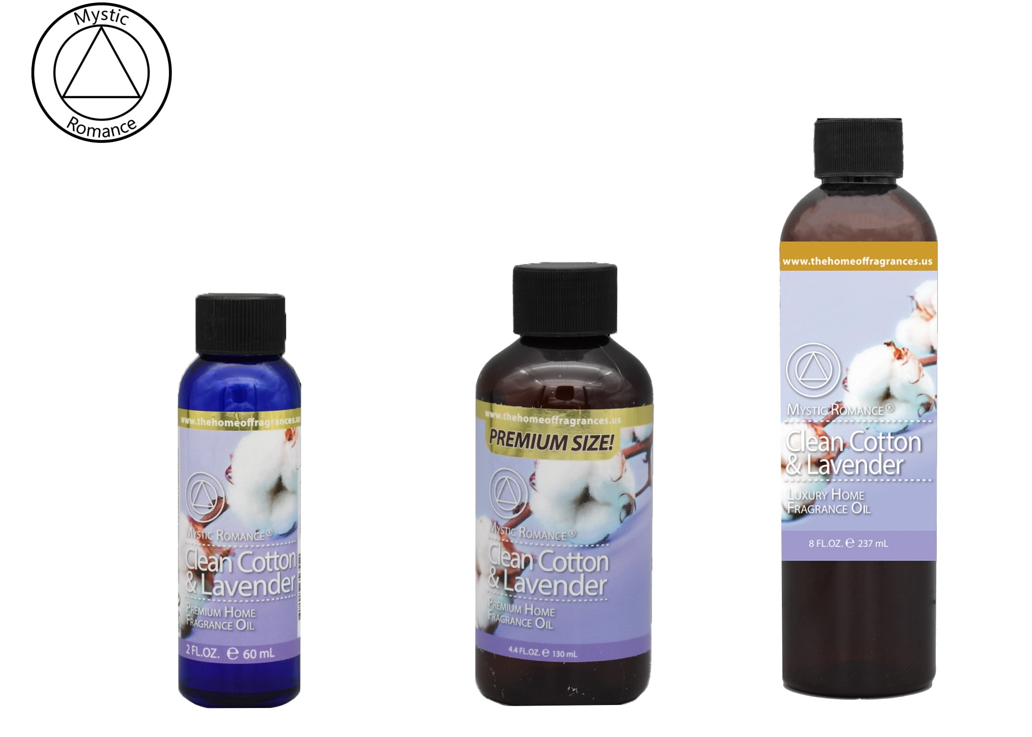 Mystic Romance Premium Home Fragrance Oil Scent CLEAN COTTON LAVENDER