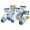 Blue, variant on REDARER Kids' 5-Pack Cotton Ankle Socks Breathable Soft Cute Cartoon Bird & Striped Pattern Socks for Boys & Girls Daily Wear,XL