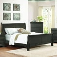 thumbnail image 3 of Lexicon Mayville Traditional Wood Full Sleigh Bed in Black, 3 of 3