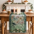 thumbnail image 2 of Table Runner 72 Inches Long for Kitchen Dining, Animal Flowers Dresser Scarf Farmhouse, Dining Table Decorations for Wedding/Parties, Vintage Butterflies Dragonfly Floral 18 x 72 In, 2 of 8