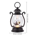 thumbnail image 2 of Halloween Decorative Lantern, Flameless Led Night Light with Haunted House, Vintage Hanging Tabletop Lamp for Indoor Party, Home Mantel and Entryway Display, 7.9 Inch Black Finish, 2 of 7