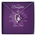 thumbnail image 2 of To My Daughter Always Remember Forever Necklace w Message Card, 2 of 8