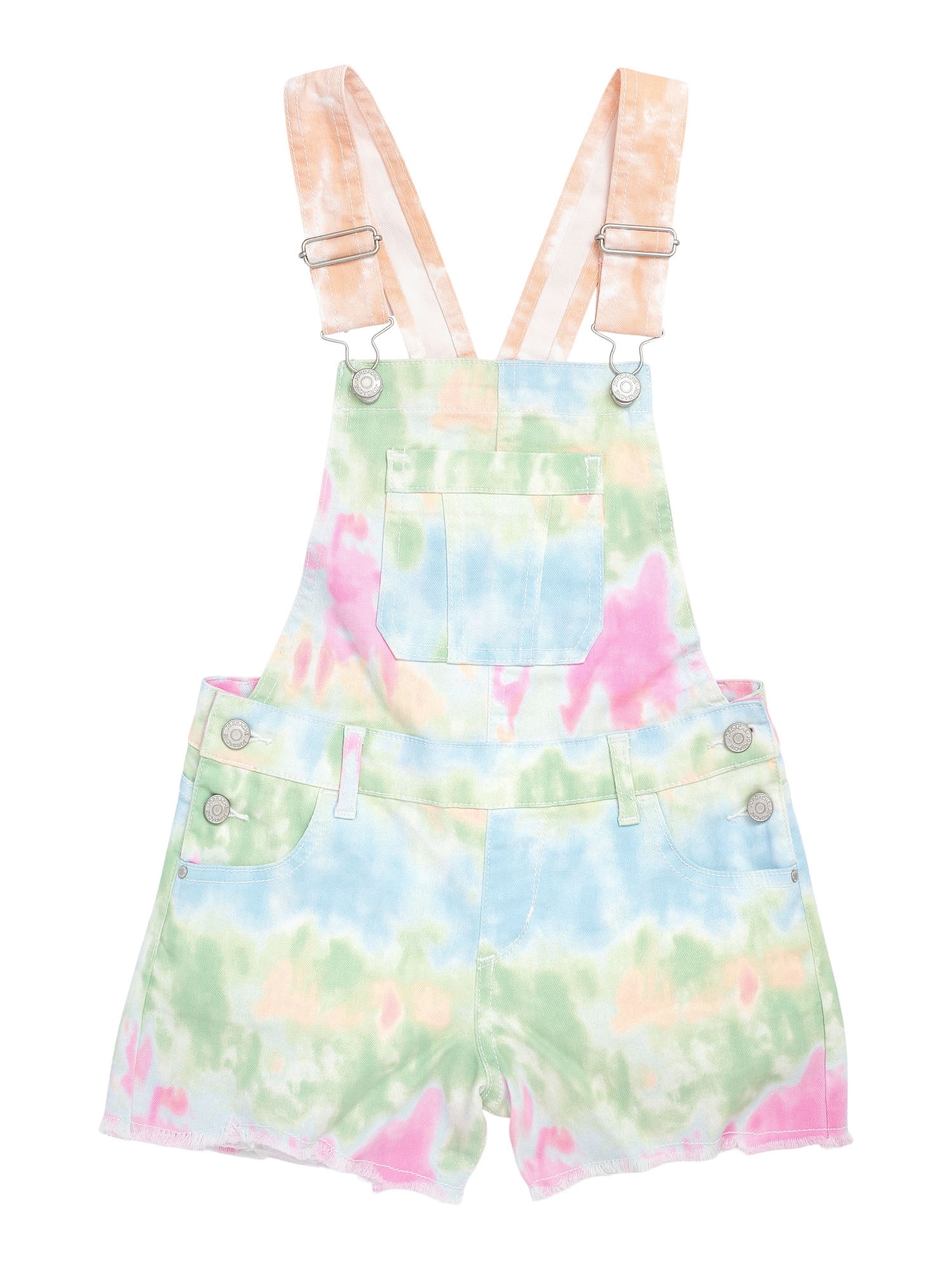 Jordache Girls Tie Dye Denim Shortalls 