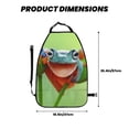 thumbnail image 2 of Naloa Flying Frog On Branch 2Pcs Anti-Kick Back Seat Cover Kick Mat, Car Seat Protector with 3 Storage Pockets, 2 of 8