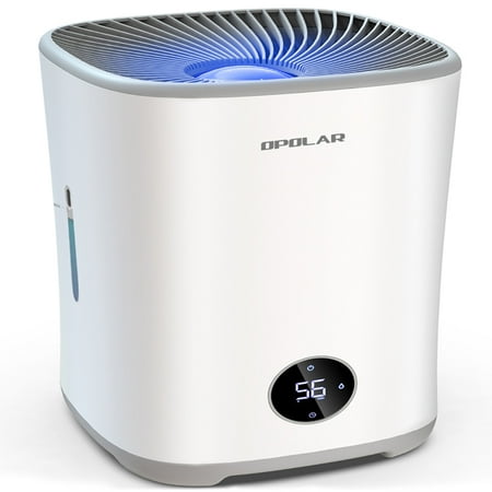 

Evaporative Humidifier for Bedroom Mist-Free Top Fill Quiet Humidifiers with Filters Humidistat Timer 0.79Gal Tank Lasts 10-17H Auto Shut-Off LED Touch Display for Large Room