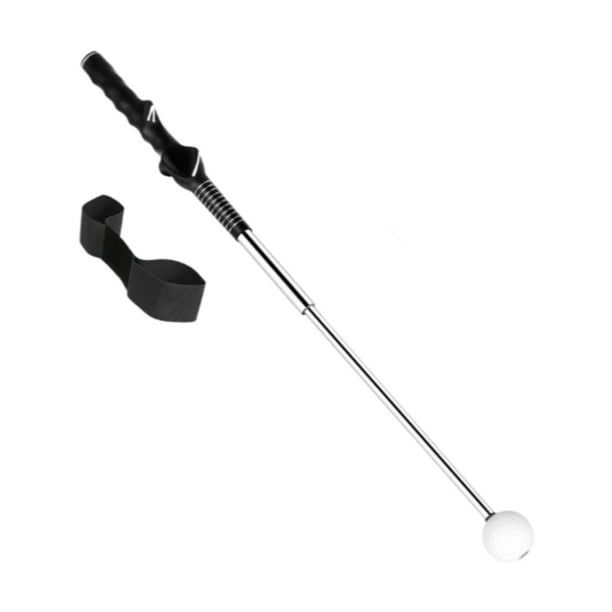 Palo de entrenamiento de Swing de Golf, palo de calentamiento, ejercicio de postura correcta, palo de práctica de Swing telescópico con banda para el