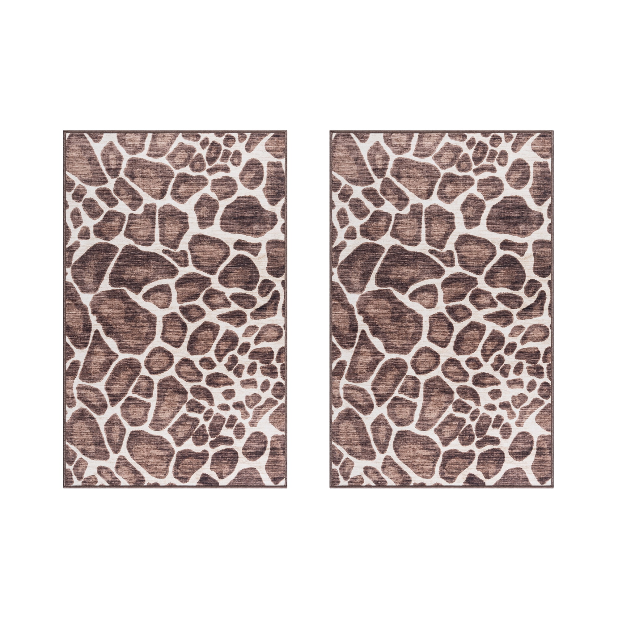 Crystal Print Gavin Modern Animal Print Garaffe Area Rug, 9x13