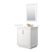 Wyndham Collection Wcf111130s-Qtz-Us3m24 Icon 30" Free Standing Single Basin Vanity Set -