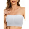 thumbnail image 2 of YouLoveIt Women's Bandeau Bra, Women's Underwire Bandeau Bra eamless Bra Crop Tube Top Bandeau Strapless Brarette Wrapped Chest Tube Strapless Top Underwear, 2 of 5
