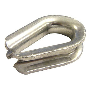Wire Rope Thimbles - Heavy Duty Galvanized - 1/2" (10 Pack)