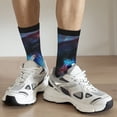 thumbnail image 6 of Disketp Modern Colorful Eyes Unisex Crew Socks Lightweight Breathable Ventilation Ankle Socks, Mid-calf socks for Daily, 6 of 6