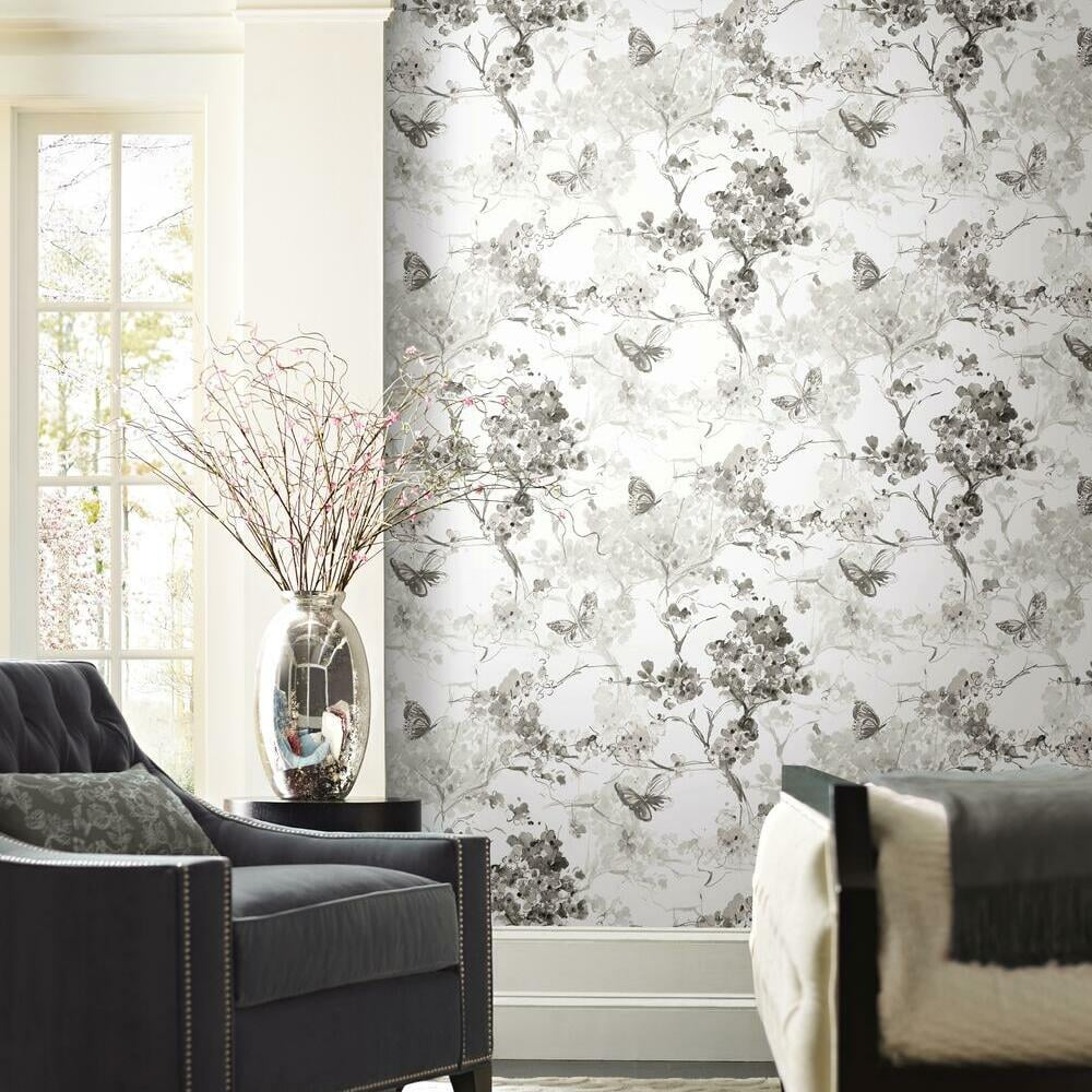 Spring Cherry Blossoms Peel and Stick Wallpaper