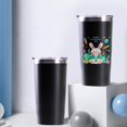 thumbnail image 4 of 20oz Powder Coated Easter Tumbler with Telescopic Straw, Insulated Travel Mug, [Easter Theme] Print, 4 of 6