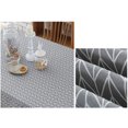 thumbnail image 2 of Mantel rectangular de algodón y lino, mantel antipolvo, mesa de cocina y mantel 140X140CM (rayas blancas y grises) oso de fresa Electrónica, 2 of 5