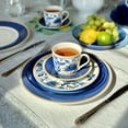 thumbnail image 3 of STP GOODS Melodie de Fleurs Porcelain Dessert Plate Set of 4 Bread Plate Set Side Plates 7.5" Plate Set, 3 of 17