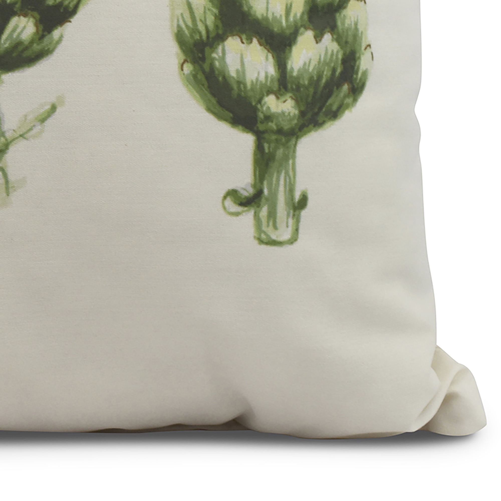 Simply Daisy, 26 x 26 inch,Artichoke Decorative Pillow,Off-White