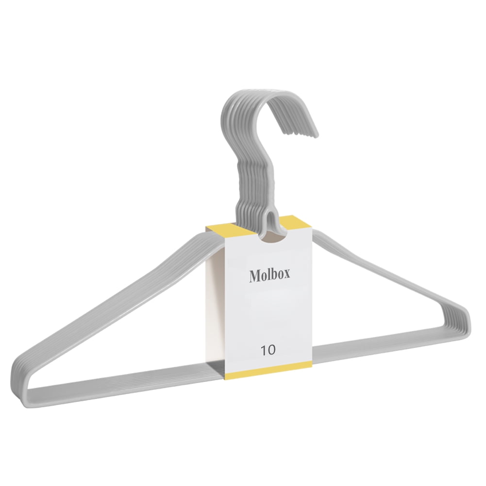 TMA Strong Metal Wire Clothing Hangers 100 Pack White Walmart