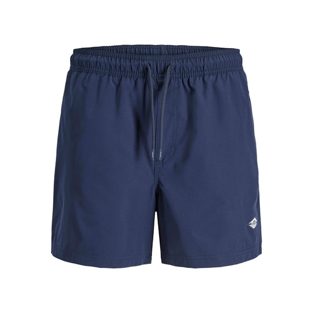 JACK&JONES Traje de baño hombre - JPSTMAUI JJSWIM SOLID AKM SN, bañador Azul oscuro M (Medium)