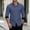 Navy, variant on Men's Solid Color Long Sleeve Button-Down Casual Shirt Turndown Collar Fashion Top
