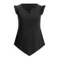 thumbnail image 3 of Binmer Tank Top For Women V-Neck Casual Solid Tank Tops Sleeveless Blouse, 3 of 7