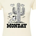 thumbnail image 3 of Peanuts - Spike Cactus Monday - Juniors Fitted Graphic T-Shirt, 3 of 6
