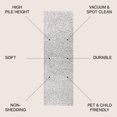 thumbnail image 3 of JONATHAN Y ALASKA SHAG 2 x 8 Runner Rug, Aydin Plush - Gray/Ivory, ALA102C-28, 3 of 3