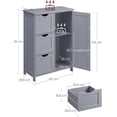 thumbnail image 4 of VASAGLE Armario de Baño con 3 Cajones y Estante Ajustable 30,1x60,1x80,1 cm, 4 of 6
