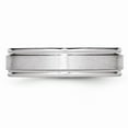 thumbnail image 3 of Cobalt Satin and Polished Ridged Edge 6mm Band Size: 8; for Adults and Teens; for Women and Men, 3 of 6