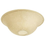 Kira Home 13" Ceiling Fan Globe Replacement Shade, Taupe Linen Glass Bowl
