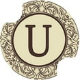thumbnail image 1 of Thirstystone Monogram U Car Cup Holder Coaster, 2-Pack, 1 of 2
