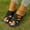 #191-Black, variant on Wowcloth Roman Thick Sole Slide Sandals for Women – Casual Slip-On with Comfortable Design & Versatile Styling for Home and Travel Footwear