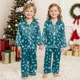 thumbnail image 4 of Gubotare Christmas Pajamas Toddler Girls Boys Pajamas Sets Long Sleeve Warm Fall Winter Sleepwear Pjs Kids Solid Shirts and Pants 3T 4T (Blue,3-4 Years), 4 of 6