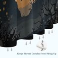 thumbnail image 6 of Happy Halloween Pumpkin Shower Curtains,Reusable Spider Bat Bath Curtain with Hooks Classic 72x72 in Polyester Curtains for Bathroom Bathtub Autumn Holiday, 6 of 6