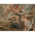 thumbnail image 2 of Peter Paul Rubens 24x19 Black Ornate Framed Double Matted Museum Art Print Titled: Expulsion from the Garden of Eden (1620), 2 of 5