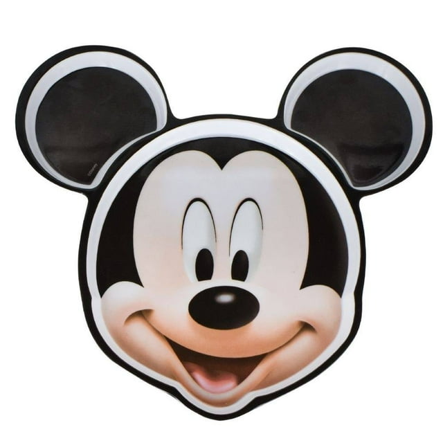 Plato Fun Kids Regalos Siglo XXI con Forma y Divisiones Mickey