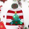 thumbnail image 4 of Christmas Hat Light Up Christmas Knitted Beanie Hat, Cute Cartoon Design Xmas Knit Cap with 6 Colorful LED Lights, 4 of 5