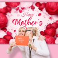 thumbnail image 4 of GOSMITH 40*50in Mother's Day Backdrop Happy Mother's Day Background Red Rose Family Decor Party Supplies, 4 of 6