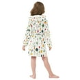 thumbnail image 7 of FORMRS Niños Bathrobe Unisex Hooded Robe Soft Plush Pajamas Sleepwear, Size 7-9T, Beige Vegetables Pattern, 7 of 7
