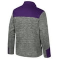 thumbnail image 3 of Men's Colosseum  Gray/Purple TCU Horned Frogs Guard Full-Zip Jacket, 3 of 3