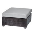 thumbnail image 1 of TK Classic Belle Wicker Patio Square Ottoman in Gray, 1 of 1