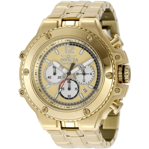 Invicta Invicta Racing Chronograph GMT Quartz Gold Dial Men's Watch 48317
