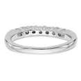 thumbnail image 5 of 14K White Gold Ring Band Wedding Diamond Round 7-Stone, 5 of 6
