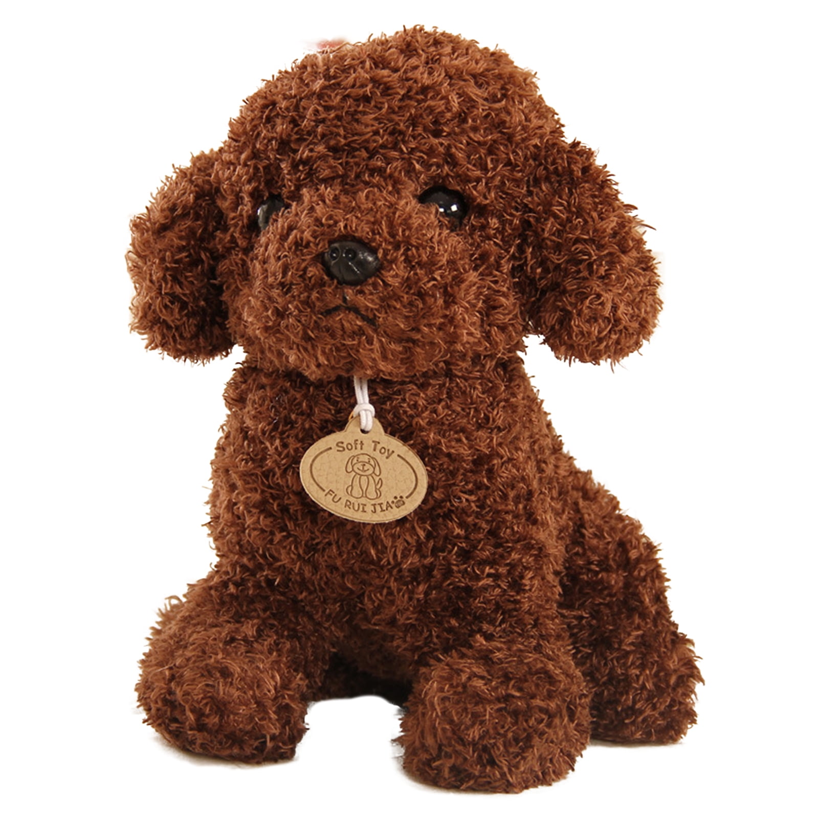 Cute Christmas Gift Present Toy Plush Dog POODLE  Stuffed Collectible Animal 