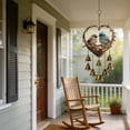 thumbnail image 4 of Heart Shaped Bird Wind Chimes Melodic Outdoor Decor Metal Bells Acrylic Garden Hanging Ornament for Patio Yard Porch Gift, 4 of 7