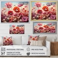 thumbnail image 4 of Designart "Pink Crimson Petal Haven I" Flower Floater Framed Wall Art Living Room, 4 of 5